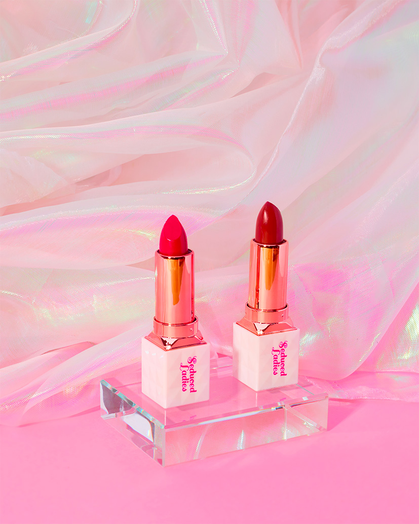 photographie glitter rose make up rouge à lèvres photographe cosmétique
