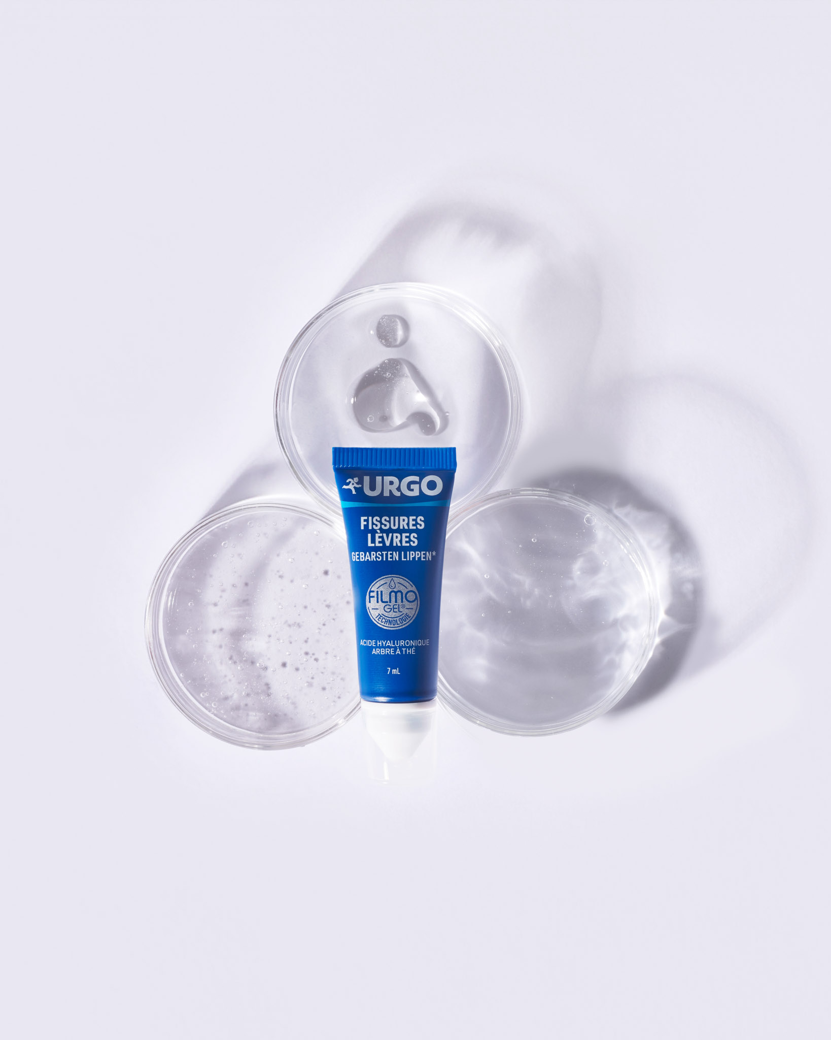 shooting cosmétique produit skincare urgo soins pour la peau baume a lèvres