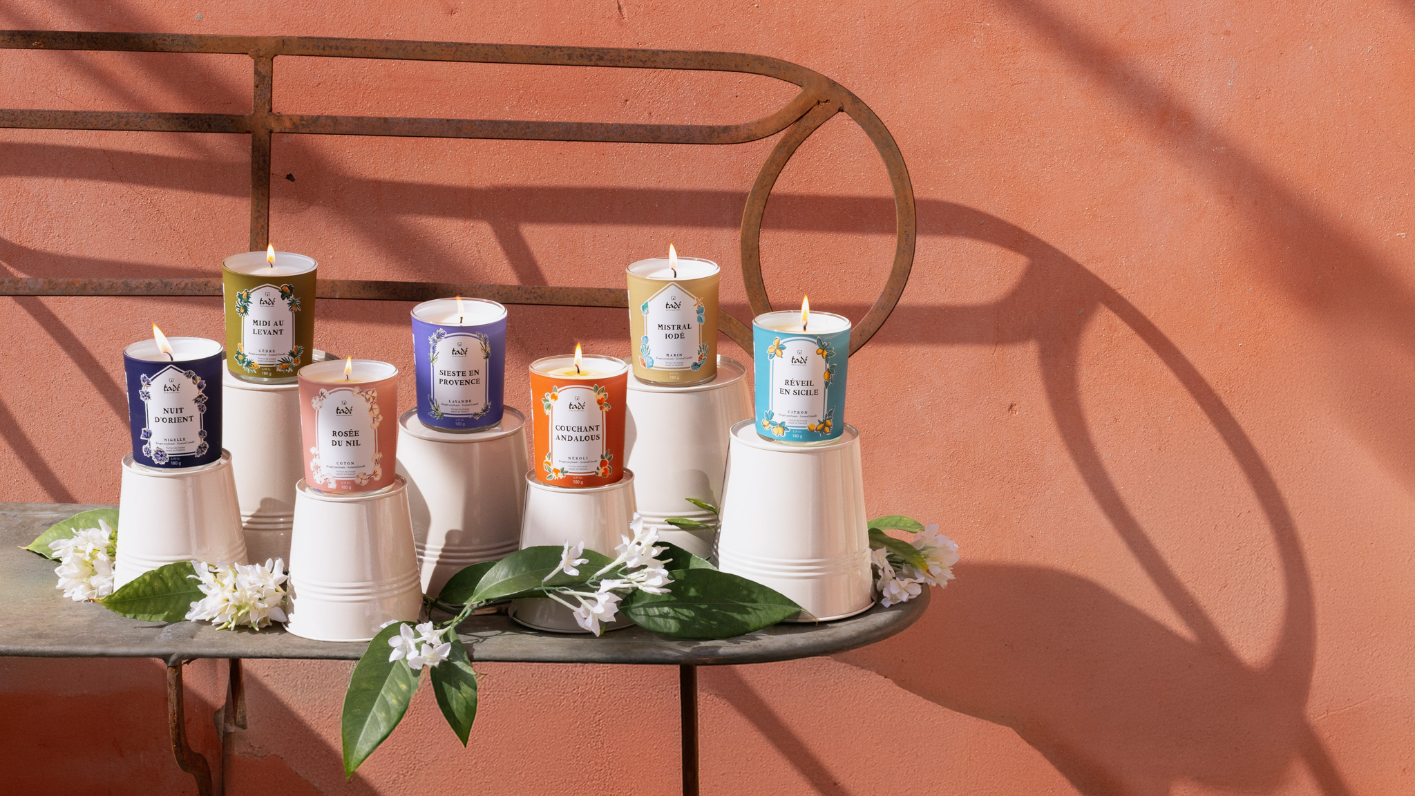 Tadé photographe marque bougies gamme