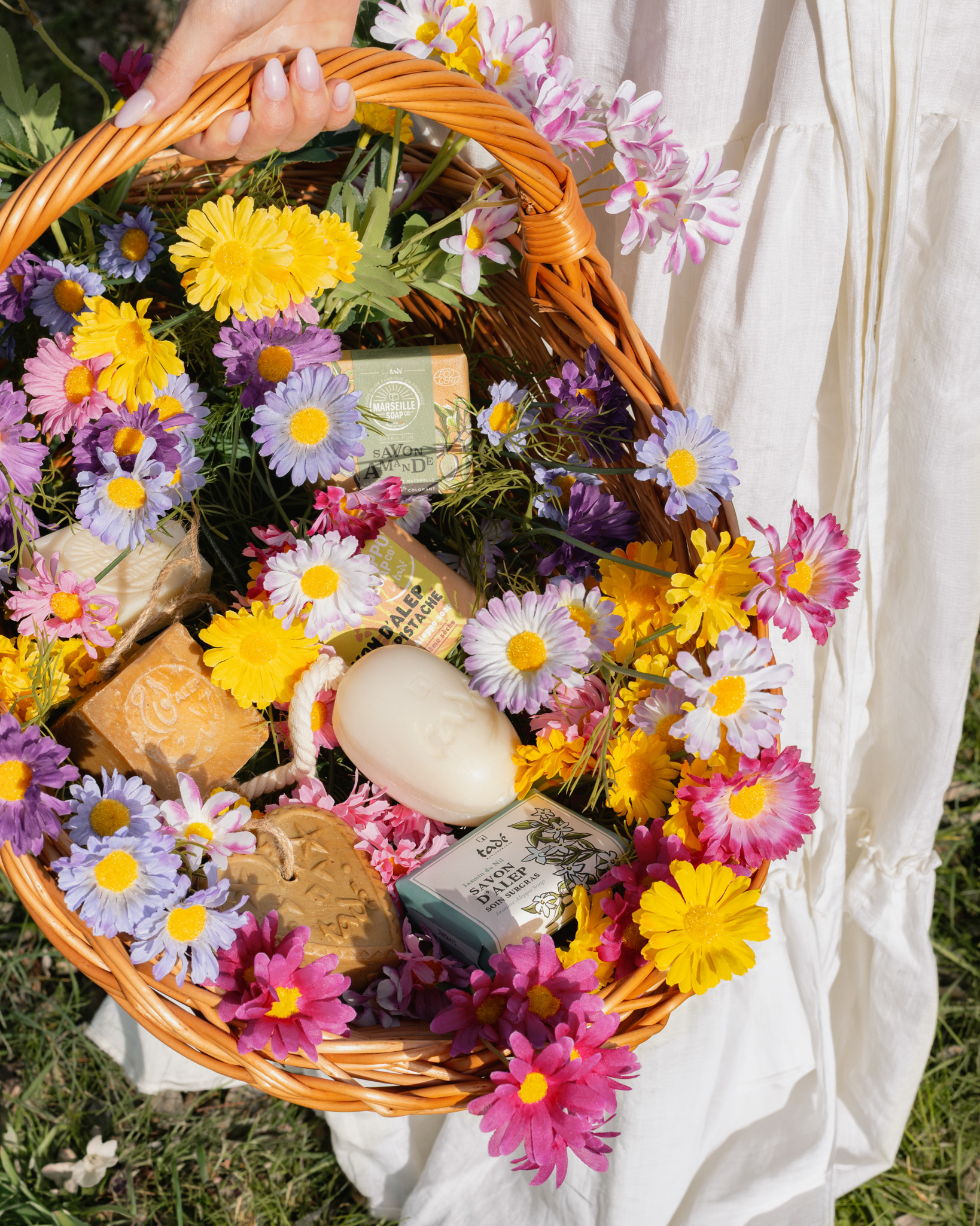 photo fleur panier savons printemps