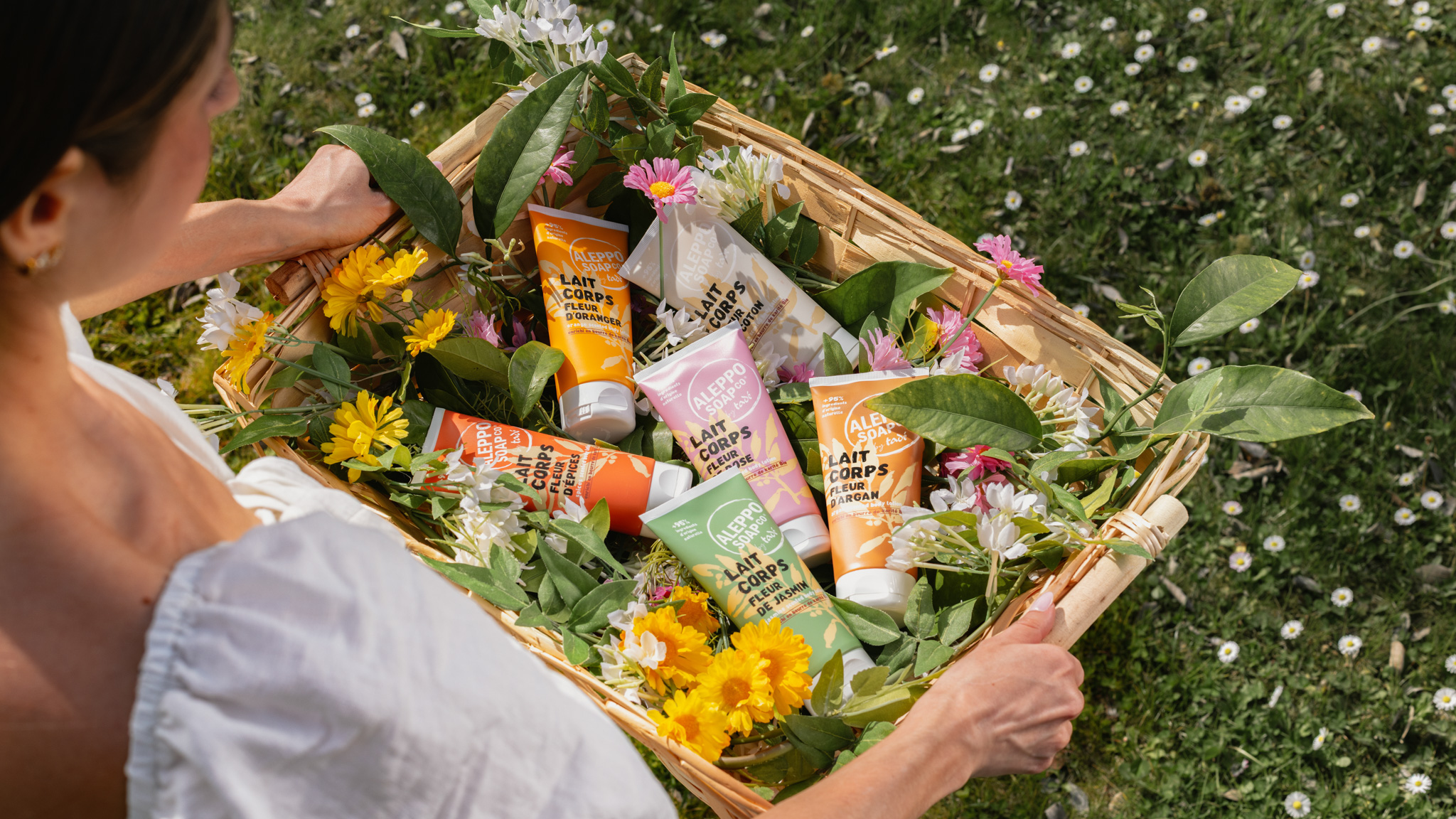 photographe marque marseile printemps fleurs Tadé cosmétique