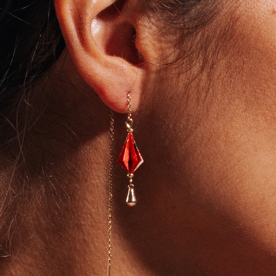 shooting créateur bijoux boucles d'oreille